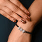 Aadhya Triple Zircon Silver Mangalsutra Bracelet