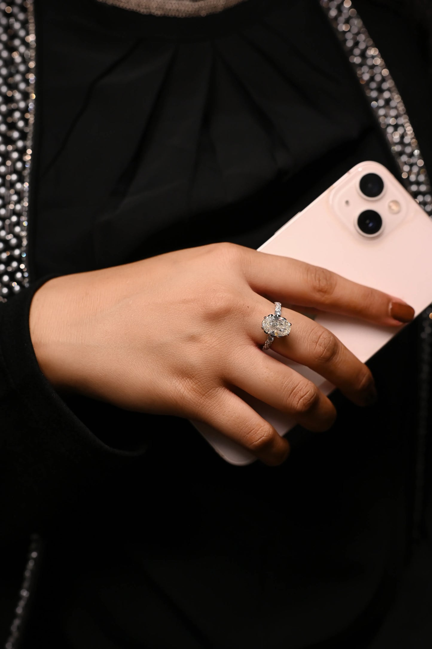 Mishi Moissanite Twist Ring