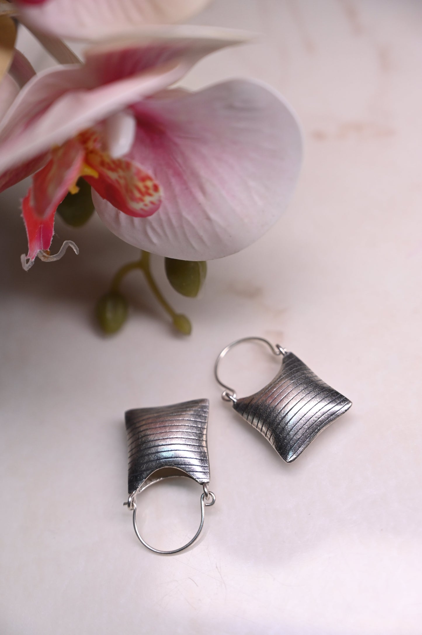 Khia Miniature Bag Hoops