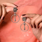 Anokhi Rectangular Teardrop Hoop Earrings