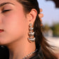 Mishi Crescent Moon Layered Earrings