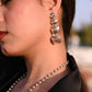 Mishi Crescent Moon Layered Earrings