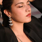 Mishi Crescent Moon Layered Earrings