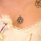 Ruh Embossed Flower Pendant
