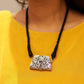 Aadhya Timeless Chitai Purse Necklace (Black Dori)