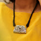 Aadhya Timeless Chitai Purse Necklace (Black Dori)