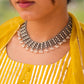 Virasat Intricate Jali Pearl Drop Choker Set