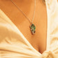 Aadhya Leaf Enamel Pendant
