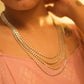 Mishi Fine Layered Floral Motif Necklace