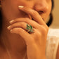 Aadhya Leaf Enamel Ring
