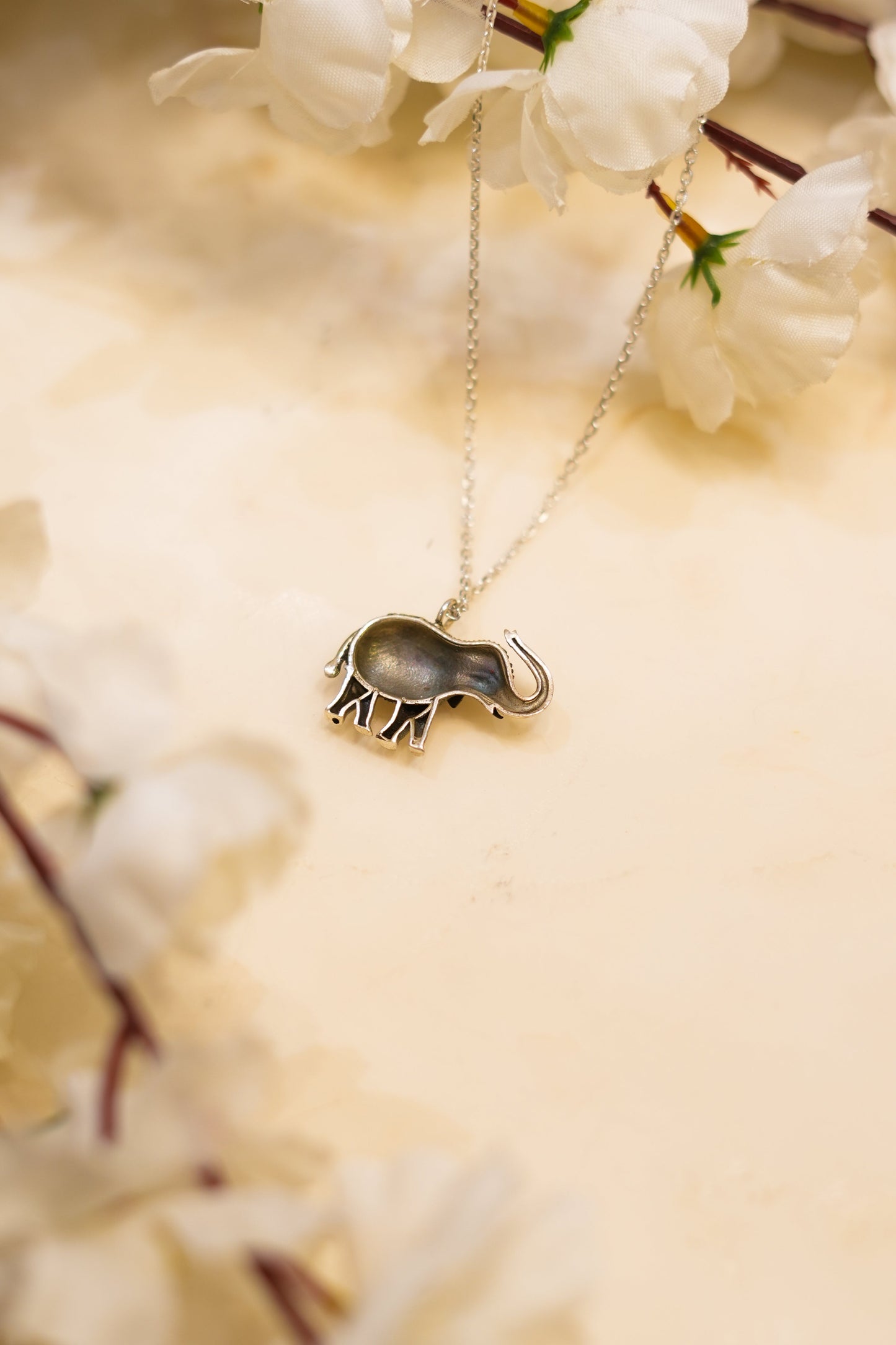 Aadhya Haathi Carved Necklace