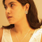 Lustre Flower Twinkling Necklace Ring Set