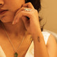 Aadhya Leaf Enamel Necklace Set