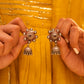 Anokhi Textured Floral Jhumka