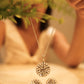 Lustre Flower Twinkling Necklace Ring Set
