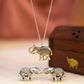Aadhya Haathi Carved Necklace Set