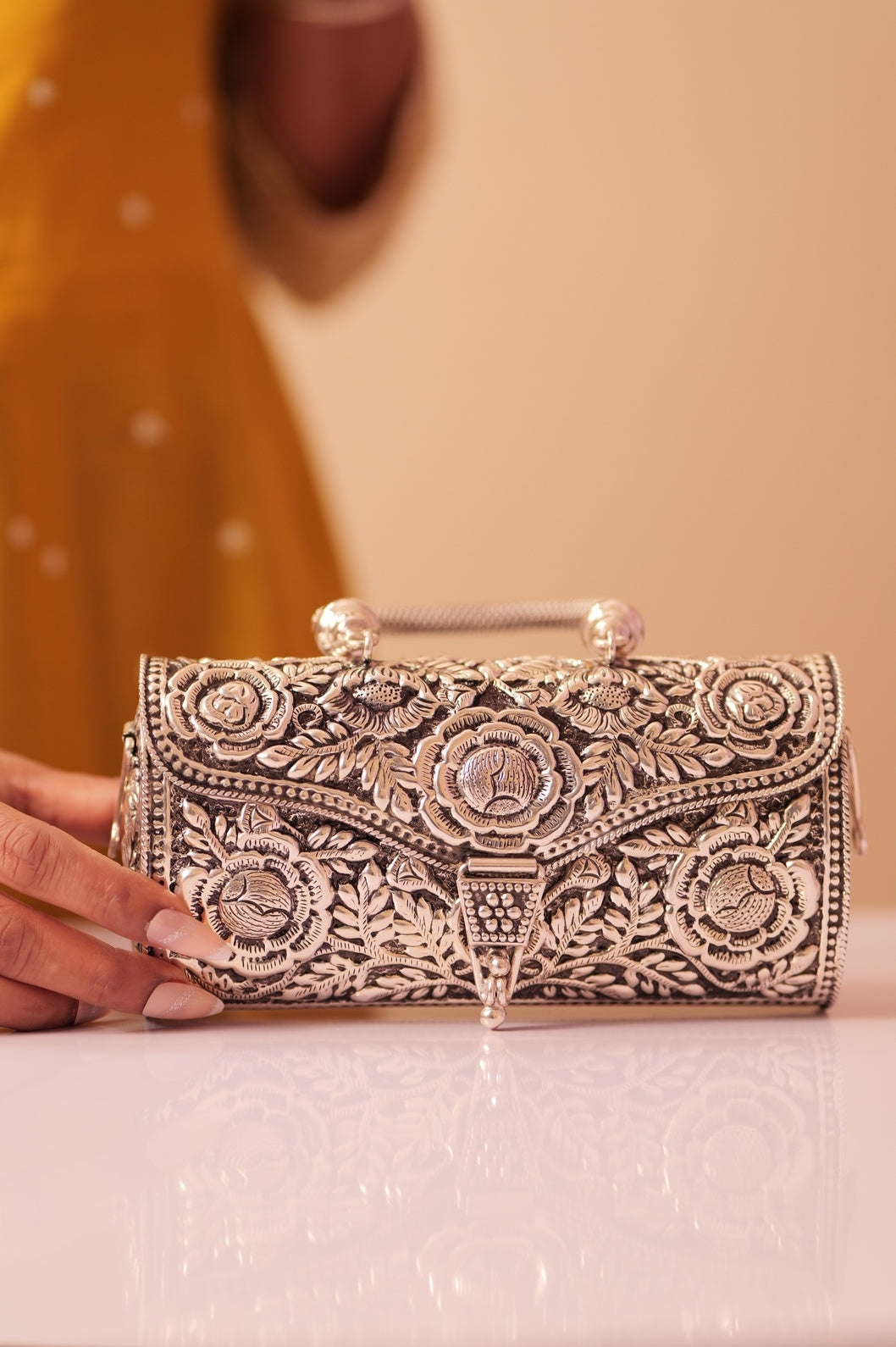 Virasat Intricate Handcrafted Floral Purse