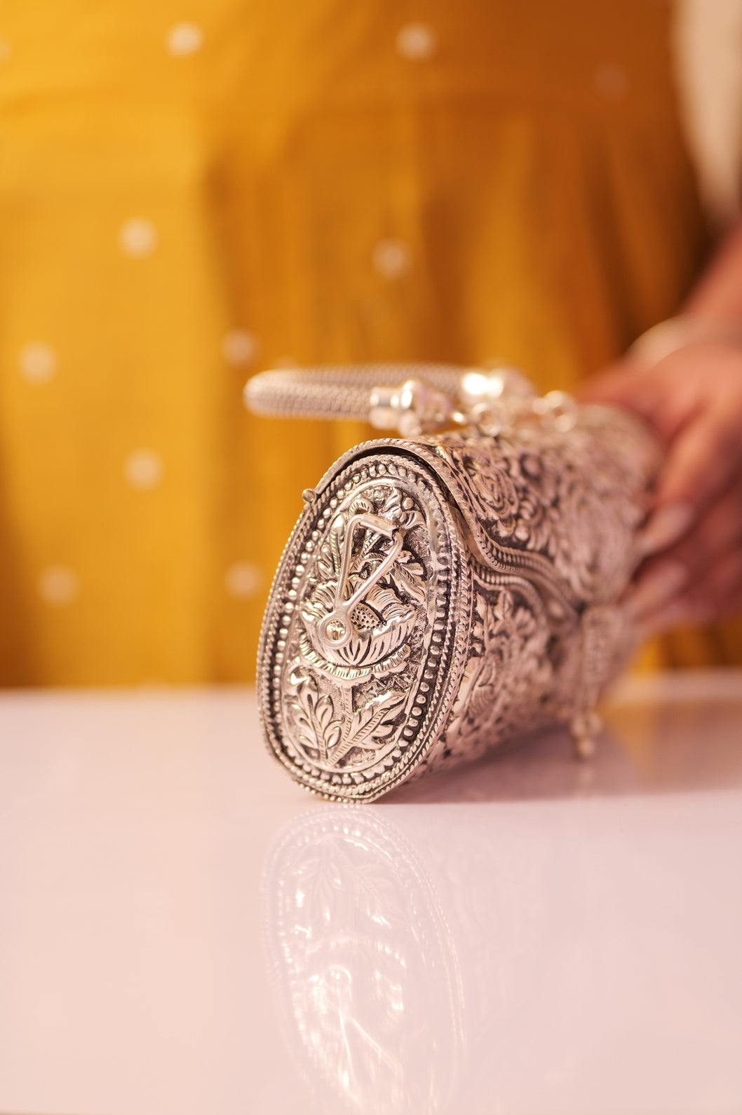 Virasat Intricate Handcrafted Floral Purse