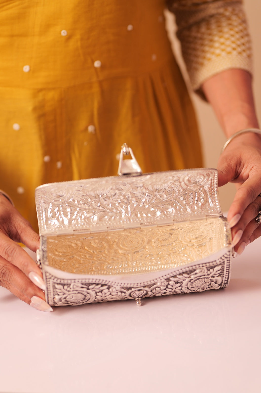 Virasat Intricate Handcrafted Floral Purse