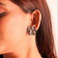 Ruh Embossed Flower Earrings