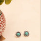 Aadhya Jadau Turquoise Studs