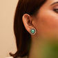 Aadhya Jadau Turquoise Studs