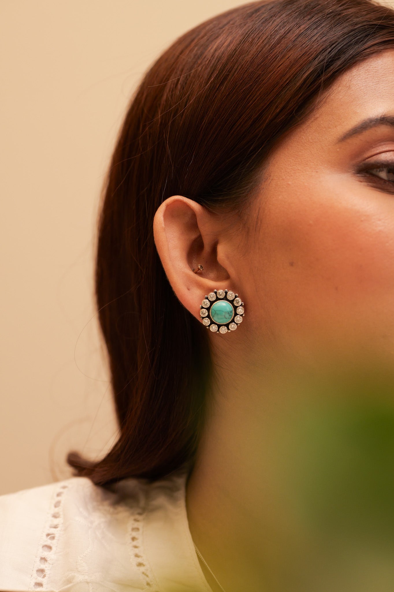 Aadhya Jadau Turquoise Necklace Set