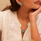 Aadhya Jadau Turquoise Necklace Set
