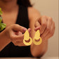 Anokhi Gold Dual-Layer Statement Earring