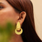 Anokhi Gold Dual-Layer Statement Earring