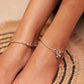 Anokhi Rose Flower Chain Anklet Pair