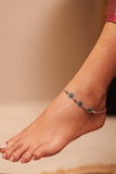 Aadhya Green Flower Anklet Pair