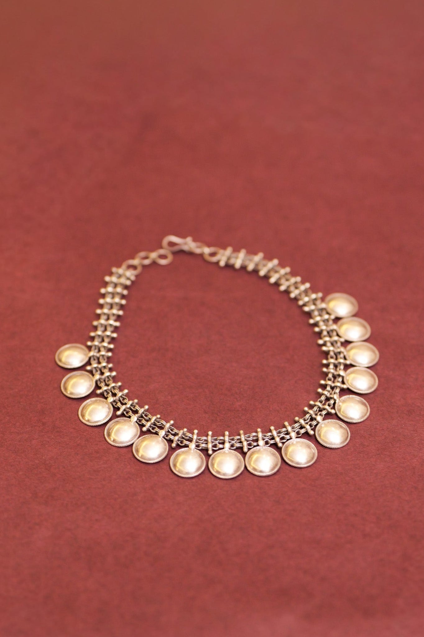 Anokhi Vintage Coin Silver Necklace Set