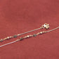 Anokhi Double Rose Flower Chain Anklet Pair