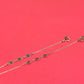Aadhya Green Flower Anklet Pair