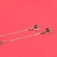 Aadhya Green Flower Anklet Pair