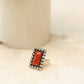 Classic Orange Jadau Cocktail Ring
