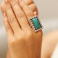 Classic Turquoise Jadau Cocktail Ring