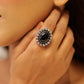 Timeless Black Jadau Cocktail Ring