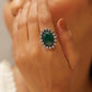 Timeless Green Jadau Cocktail Ring