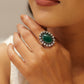 Timeless Green Jadau Cocktail Ring