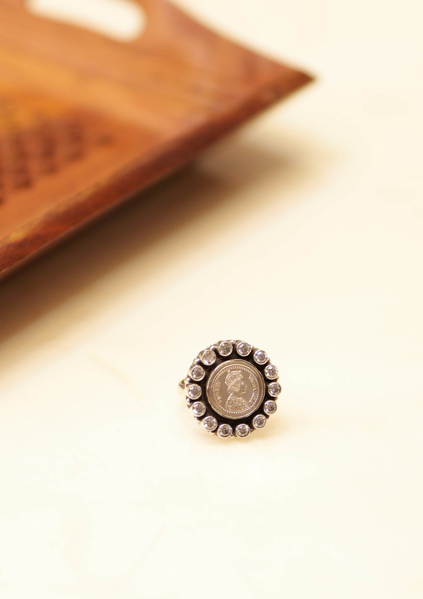 Timeless Victorian Coin Cocktail Ring