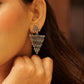 Lustre Twinkling Triangle Earrings