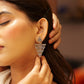 Lustre Twinkling Triangle Earrings