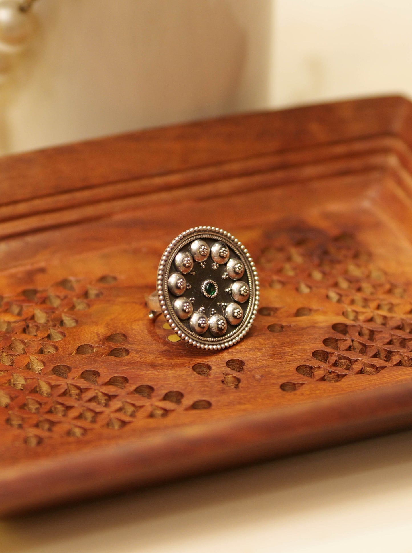 Anokhi Emerald Daana Statement Ring