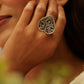 Anaya Floral Leaf Chitai Ring