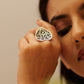 Anaya Floral Leaf Chitai Ring