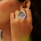 Anaya Floral Leaf Chitai Ring