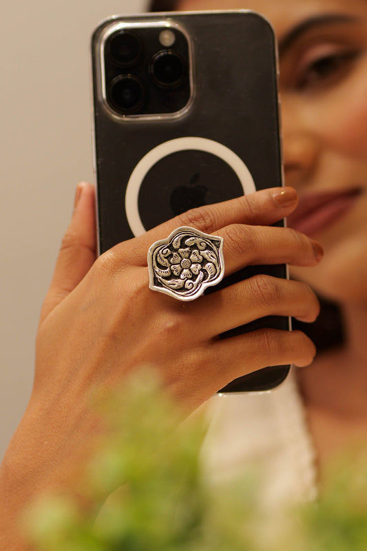 Anaya Floral Statement Chitai Ring