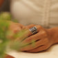 Anokhi Floral Engraved Band Ring